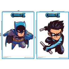 Load image into Gallery viewer, Bedrock Collectables DC Comics Superhero Chibitz Posters - 6 Pack