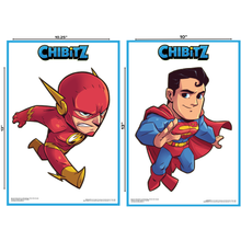 Load image into Gallery viewer, Bedrock Collectables DC Comics Superhero Chibitz Posters - 6 Pack