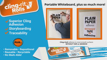 Load and play video in Gallery viewer, Cling-riteยฎ Roll - 40 Dry Erase Sheets