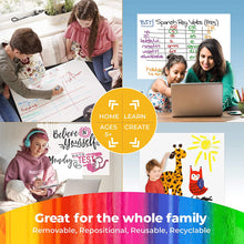 Load image into Gallery viewer, Kids Cling-riteยฎ Roll - 20 sheets and dry erase marker included