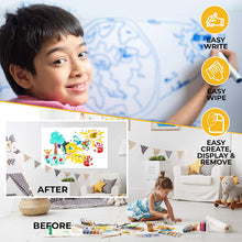 Load image into Gallery viewer, Kids Cling-riteยฎ Roll - 20 sheets and dry erase marker included