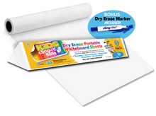 Load image into Gallery viewer, Kids Cling-riteยฎ Roll - 20 sheets and dry erase marker included