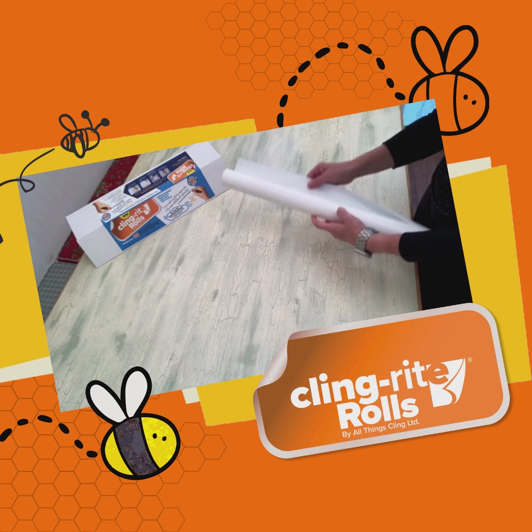 Clingers Dry Erase Cling-rite Roll Basic, Removable, Recyclable Whiteboard,  1-50' Ft Roll, Sheet Size 20x30 