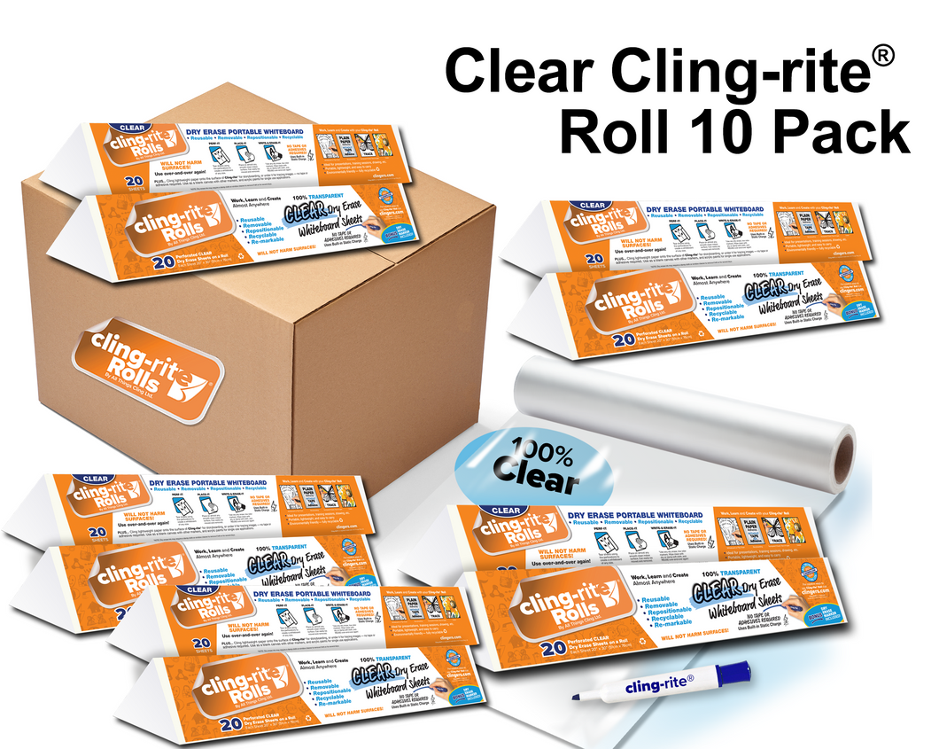Clear Cling-rite® Roll 10 Pack - Save 20%