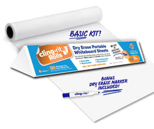 Load image into Gallery viewer, Basic Cling-rite® Roll - 20 sheets and dry erase marker included
