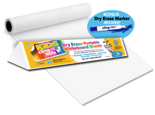 Load image into Gallery viewer, Kids Cling-rite® Roll - 20 sheets and dry erase marker included
